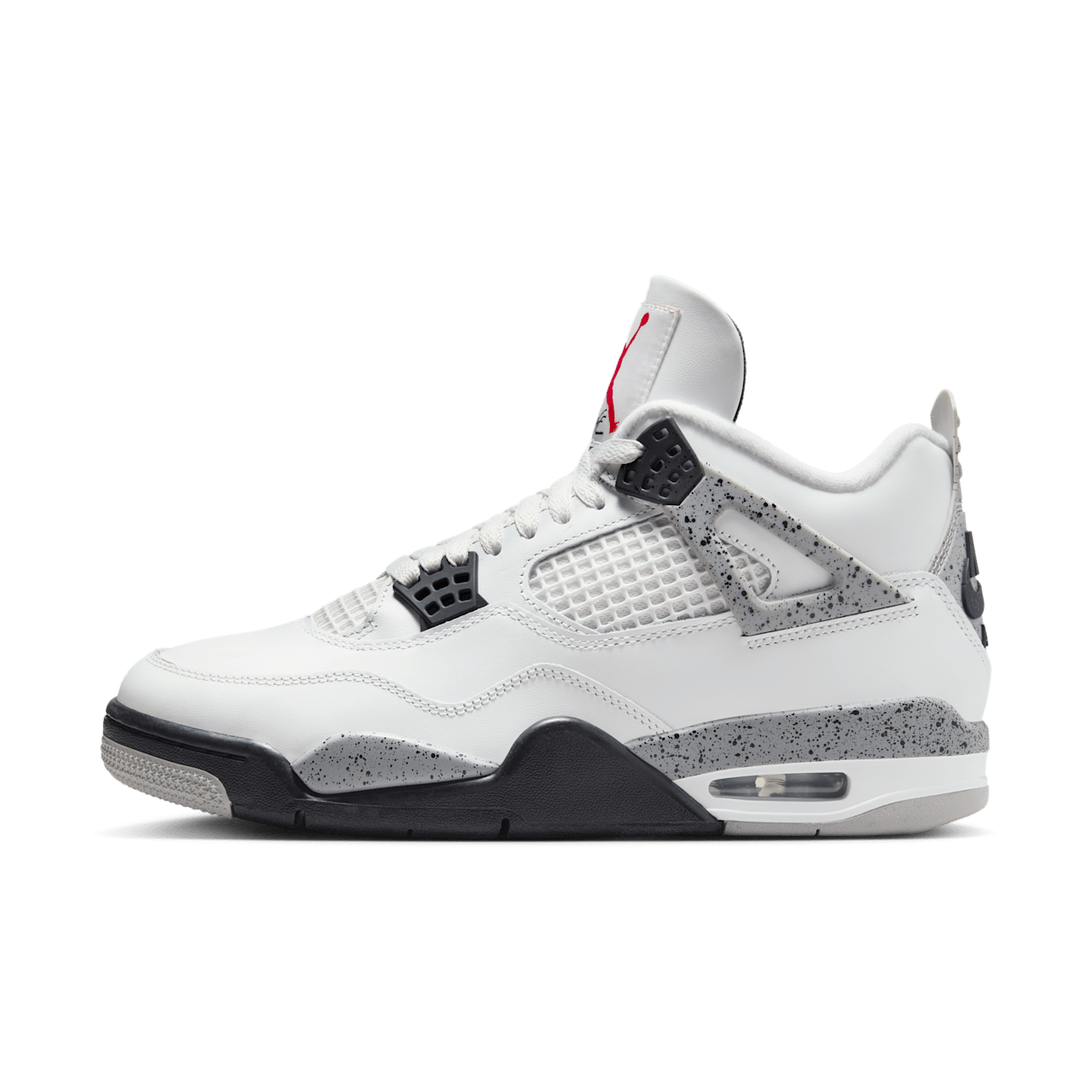 Air Jordan 4 White Cement, la paire choisie pour le personnage.
