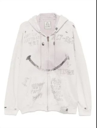 Hoodie zippé à sourire Maison Mihara Yasuhiro, référence de la tenue.